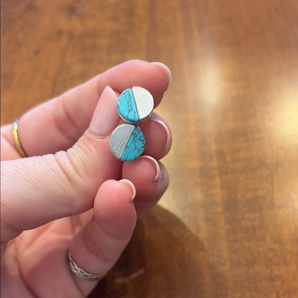 Silver and Turquoise Earrings
